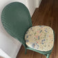 Copy of Lloyd loom dining/ accent chairs. Different colours. Different fabric. Choose the combination