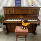 Antique/Vintage Erard Upright Piano Walnut Case Serial 84775 Chas J Fox Leeds Royal Crest