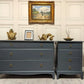 Stag Minstrel - Professionally Sprayed - Chest Of 3 Low Drawers And Bedside