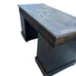 Vintage Victorian distressed office pedestal desk