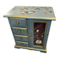 handpainted vintage wooden jewellery box
