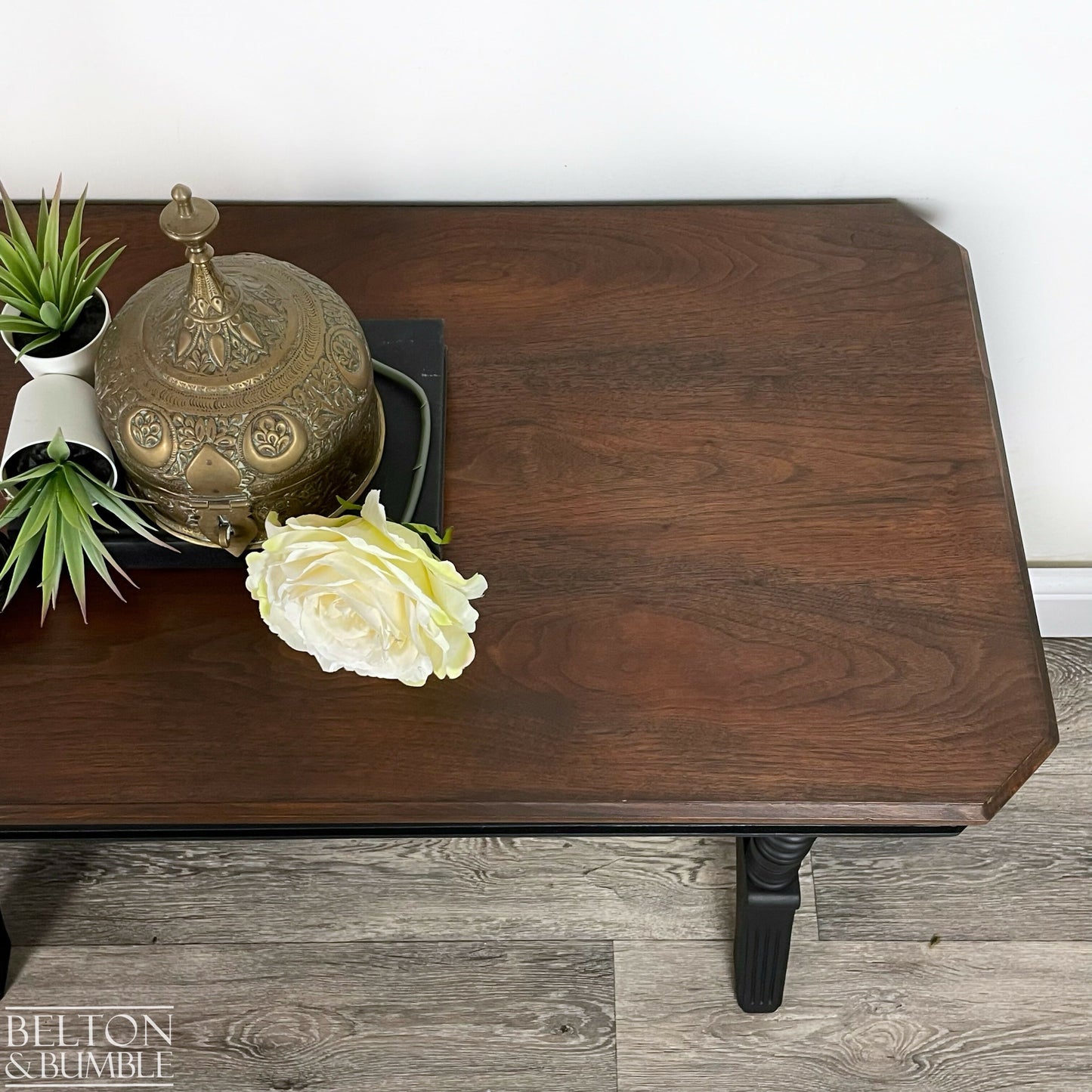 Mahogany Hallway Console Table in Black