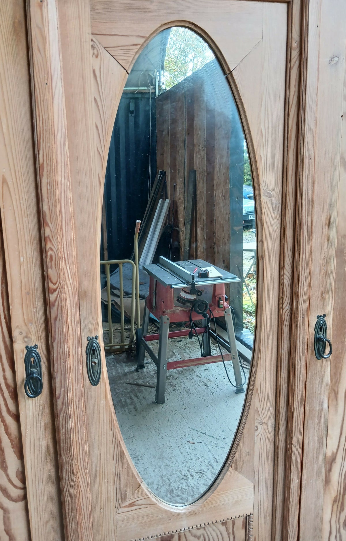 Antique Continental Pine Wardrobe