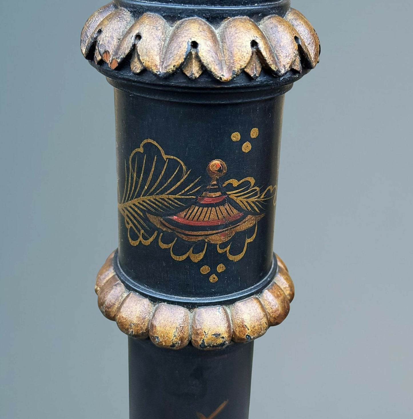 Lacquered Chinoiserie Standard Lamp