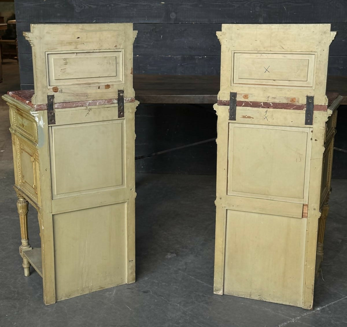 Wonderful Pair French Bedside Cabinets
