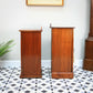 Two Bedside Cabinets Mahogany Late Victorian Early Edwardian