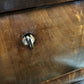 Vintage Mahogany Biedermeier Tall Chest Of Drawers, Flame Veneers. Circa 1860