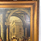Large Antique Oleograph Biblical Scene Picture in Gilt Frame – Ornate Gilt Frame