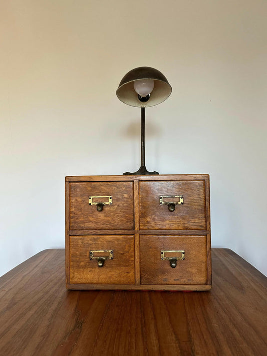 Antique Oak Drawers Haberdashery Index File Cabinet Drawers
