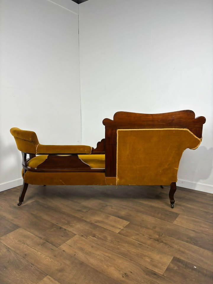 Edwardian Mahogany Framed Salon Settee