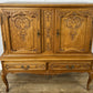 Cabinet Vintage French Louis XVI Oak Display Buffet Carved Sideboard LOT 6316