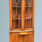 Yew Wood Corner Cabinet / Corner Cupboard Reprodux Bevan Funnel