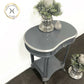 Grey And Silver Side Table