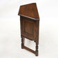 Old Charm Canted Table With Cupboard Finished In Tudor Brown FREE UK Delivery. SBR8978/1004D