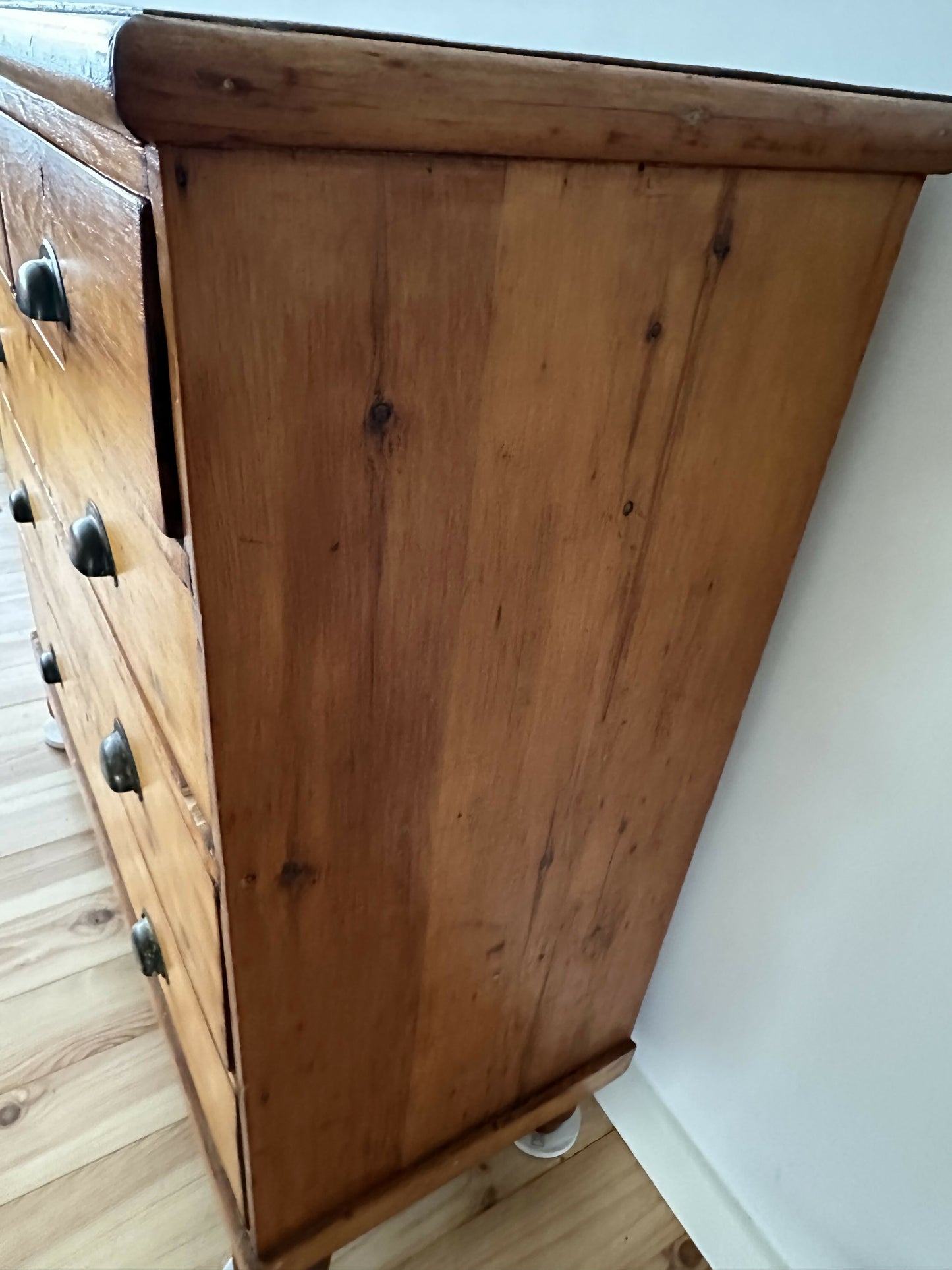 Antique Victorian Pine Chest of Drawers Rustic Solid Pine Chest of Drawers