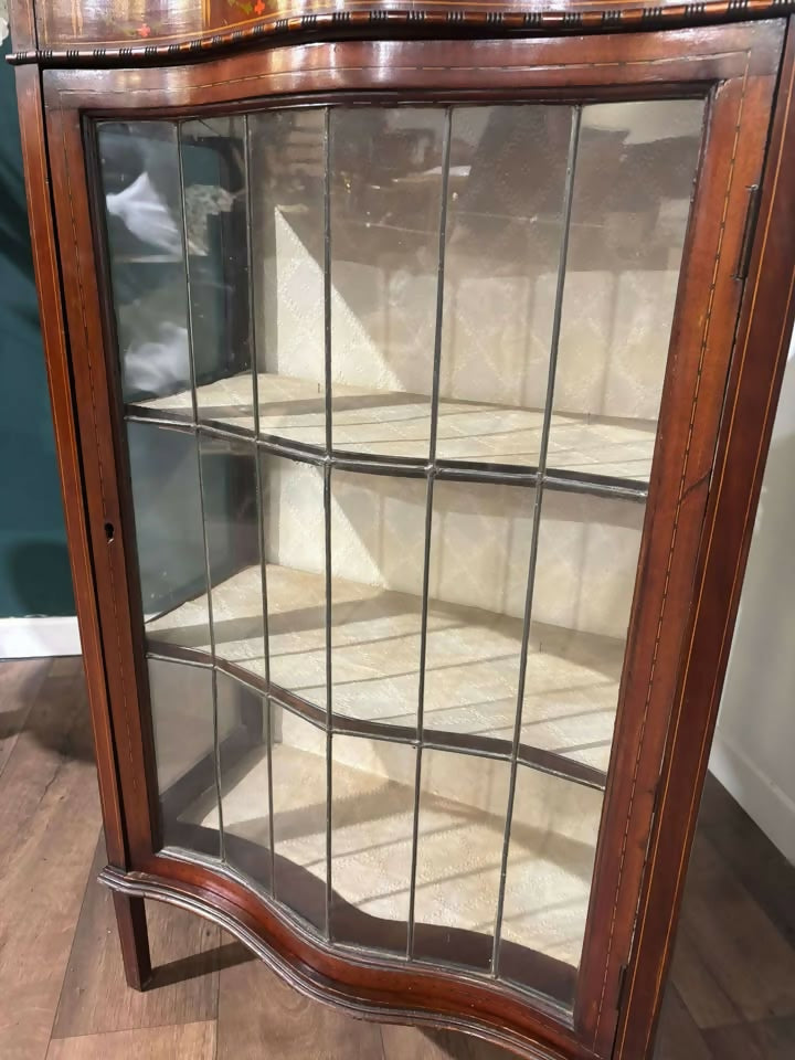 Edwardian mahogany display cabinet featureszx