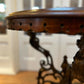 Rare Occasional Table Cast Iron featuring Queen Victoria with a Hardwood Top