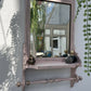 SOLD!! Please don’t order. Vintage Vanity Mirror Shelf with Rail. Bathroom mirror