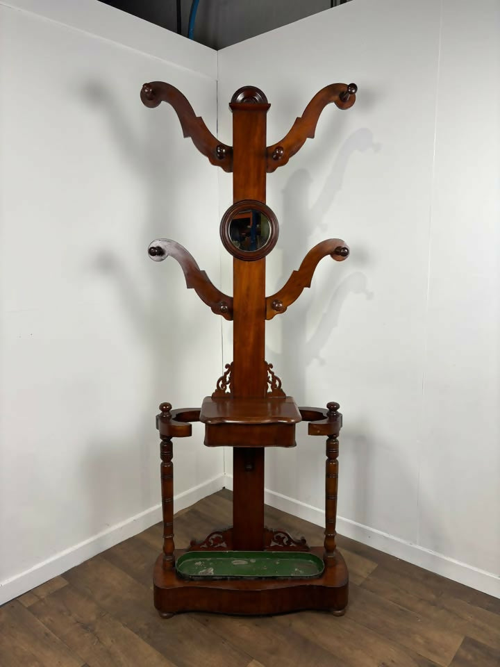 Victorian Mahogany Totem Hat & Coat Stand