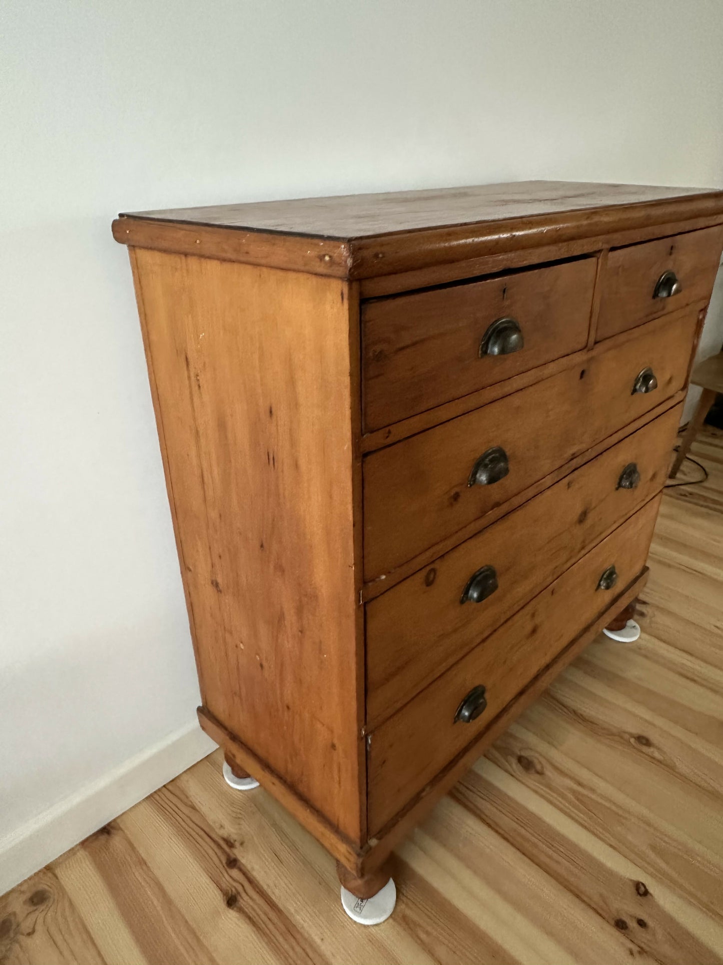 Antique Victorian Pine Chest of Drawers Rustic Solid Pine Chest of Drawers