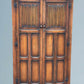Oak Linen Fold Double Door Wardrobe
