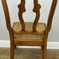 Dining Chairs Vintage French Louis Style Oak Set of 8 Upholstered Seats LOT 6345