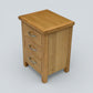 Small Light Oak Chest Of Drawers Bedside 3 Drawers Cabinet FREE UK Delivery*