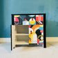 Muti-coloured Cabinet with Drawer and Cupboard