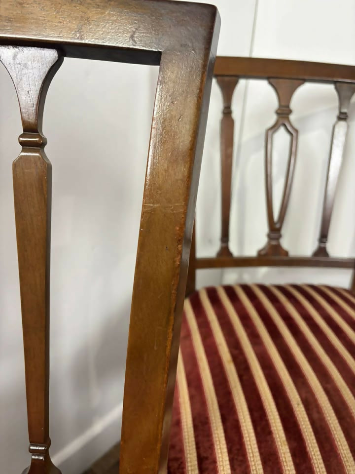 Set of Six Reproduction Mahogany Dining Chairs
