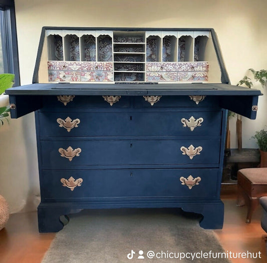 Vintage Blue Writing Bureau