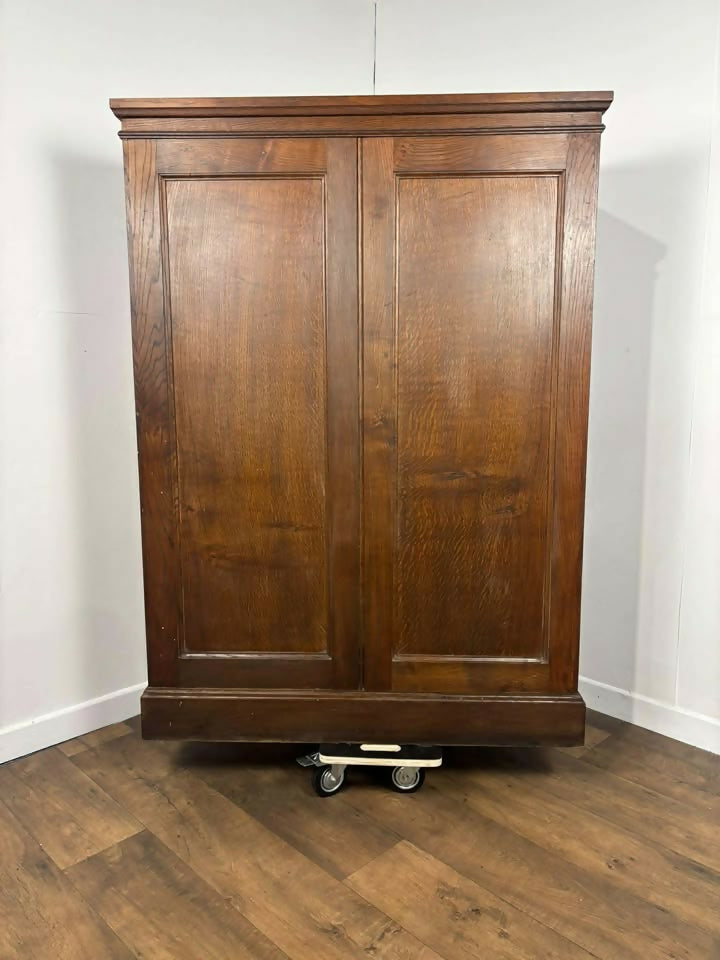 George V Oak Estate Cupboard with 36 Pigeonholes