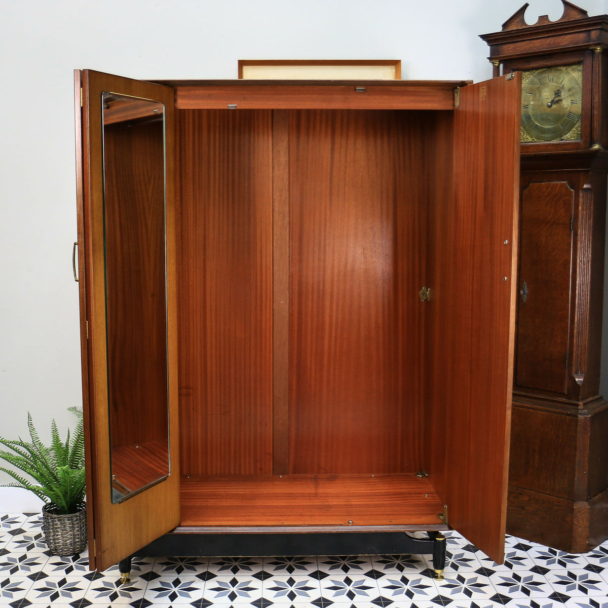 G Plan Double Wardrobe with Triple Doors. Tola and Black Librenza