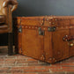 London Tan British Luxury Handmade Leather Coffee Table Trunk
