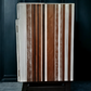 Mid-Century Modern MCM Bespoke Luxury Beautility Sideboard Drink Cabinet Modern black gold white stripes
