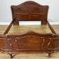 Bed Vintage French Louis XVI King Size Bed Frame Carved Headboard LOT 6403