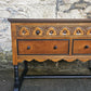 Vintage Chest Of Drawers Oak Tallboy Cabinet Three Drawer Chest With Ebonised Detailing