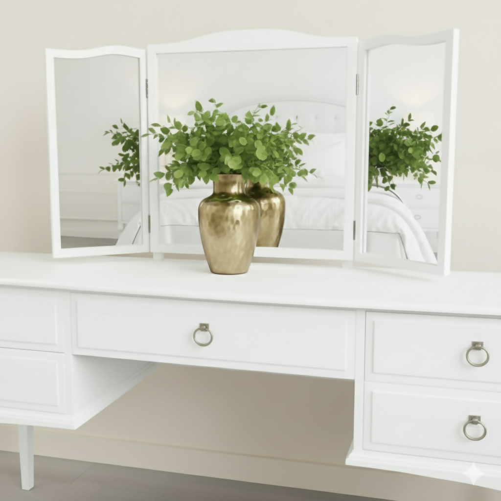 Stag minstrel white dressing table