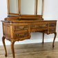 Dressing Table with Mirror Vintage French Louis Oak Vanity Table Makeup LOT 6600