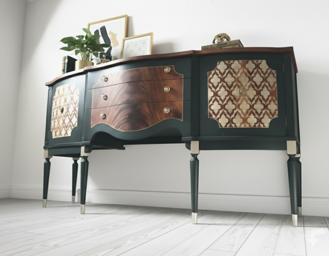 Strongbow sideboard in dark green