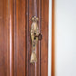 Edwardian Red Walnut Carved Wardrobe With Mirror and Drawer