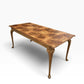 Burr Walnut Queen Anne style dining table