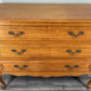 Chest of Drawers Vintage French Louis Oak with 3 Drawers Carved Cabinet LOT 4468