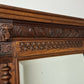 Mirror Antique French Oak Wall Mirror Home Decor Carved Wall Frame LOT 6369