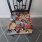 Renovated and upcycled Edwardian occasional chair with vibrant Japanese fabric