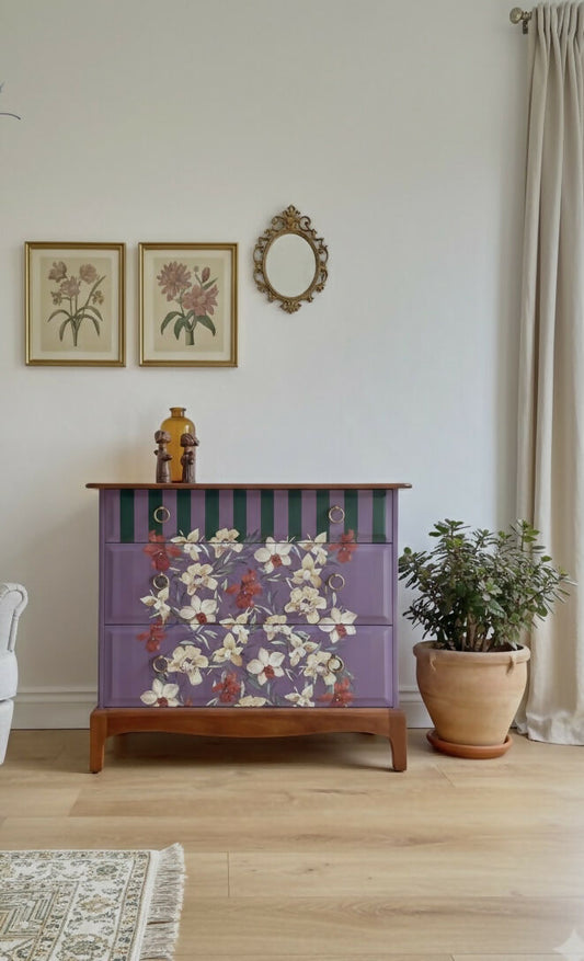 Stag Chest of Drawers 3 over 2- Upcycled