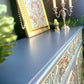 Upcycled Vintage Sideboard, Tv Unit , William Morris Print , Living Room, Dining Room Storage.