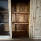 Rustic Antique Victorian Stripped Pitch Pine Cupboard Glazed Dresser Server