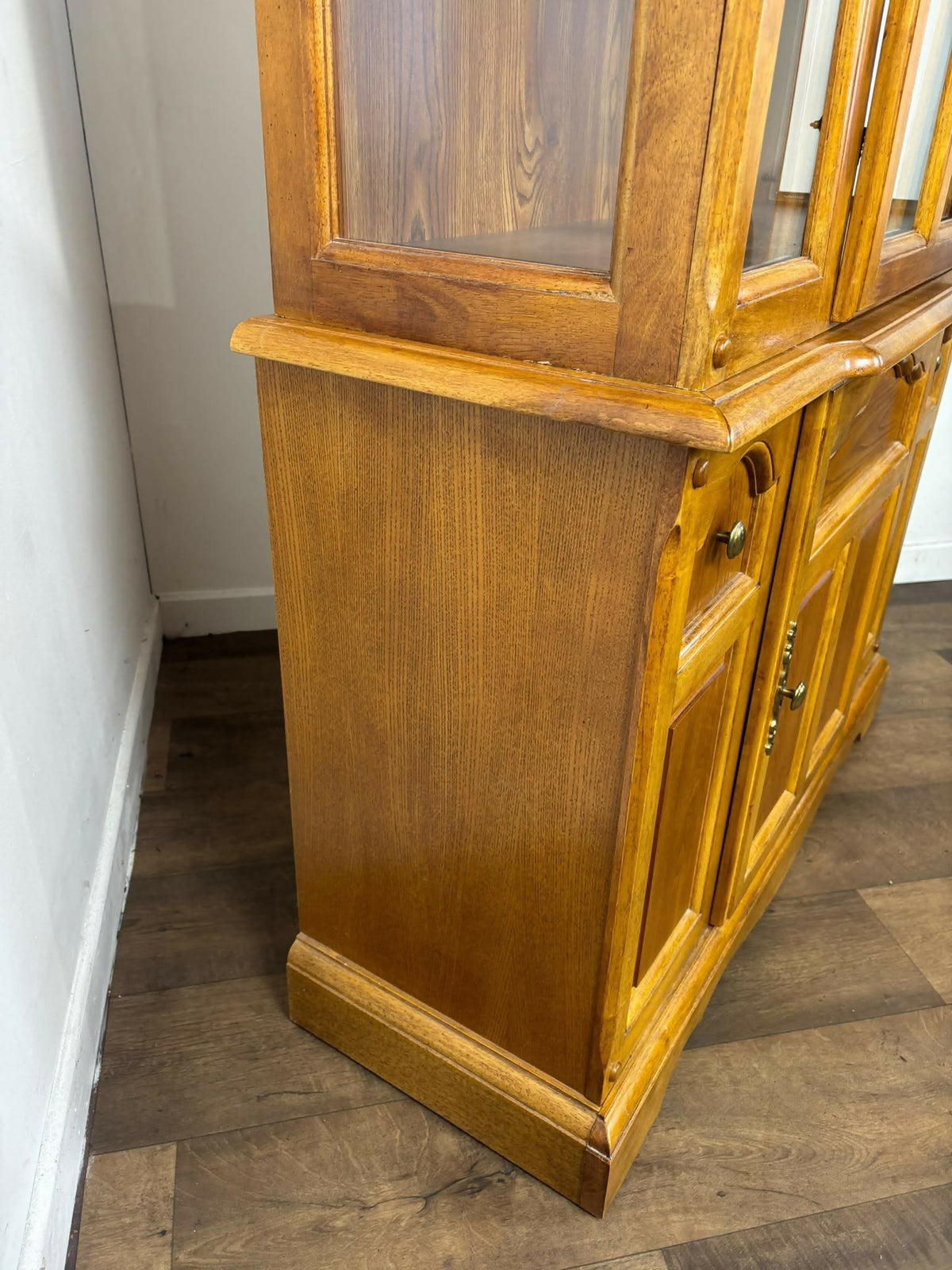 Contemporary Oak Glazed Display Cabinet