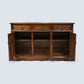 Old Charm Oak Sideboard With 3 Drawers & Cupboard Tudor Brown FREE UK Delivery*