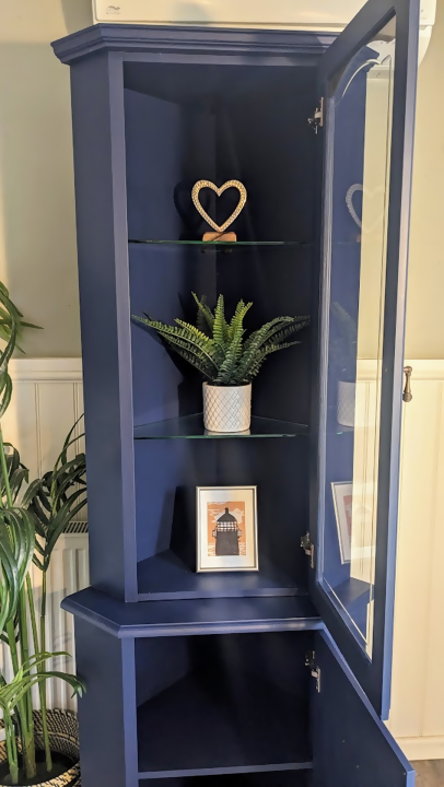 Painted Blue corner unit R250902